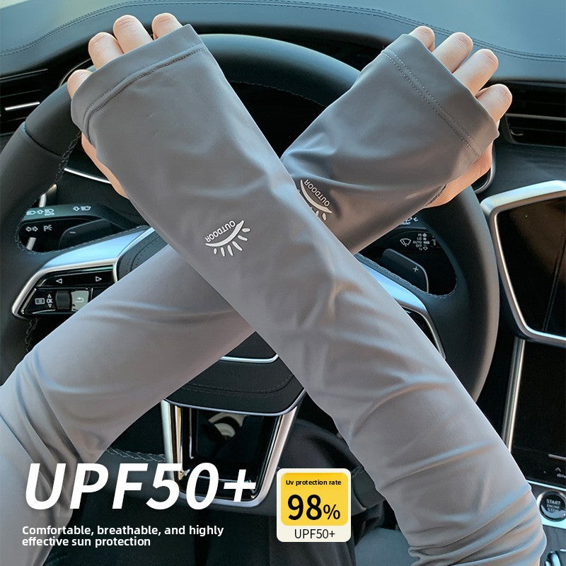 UV Protective Arm Sleeves Ice Silk Driving Sunscreen