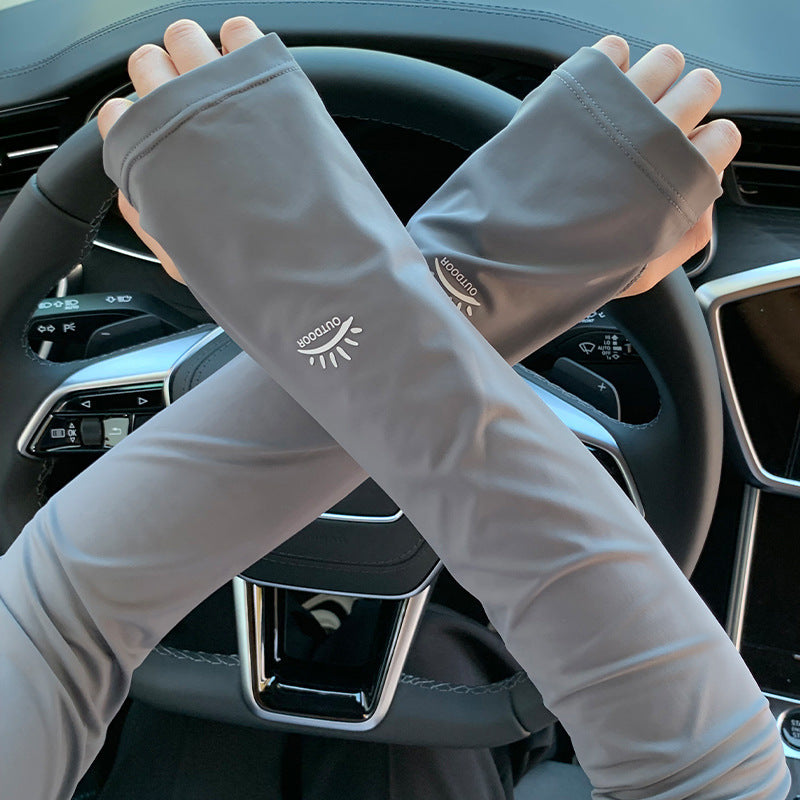 UV Protective Arm Sleeves Ice Silk Driving Sunscreen