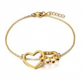 Cat Claw Heart Pendant Bracelet