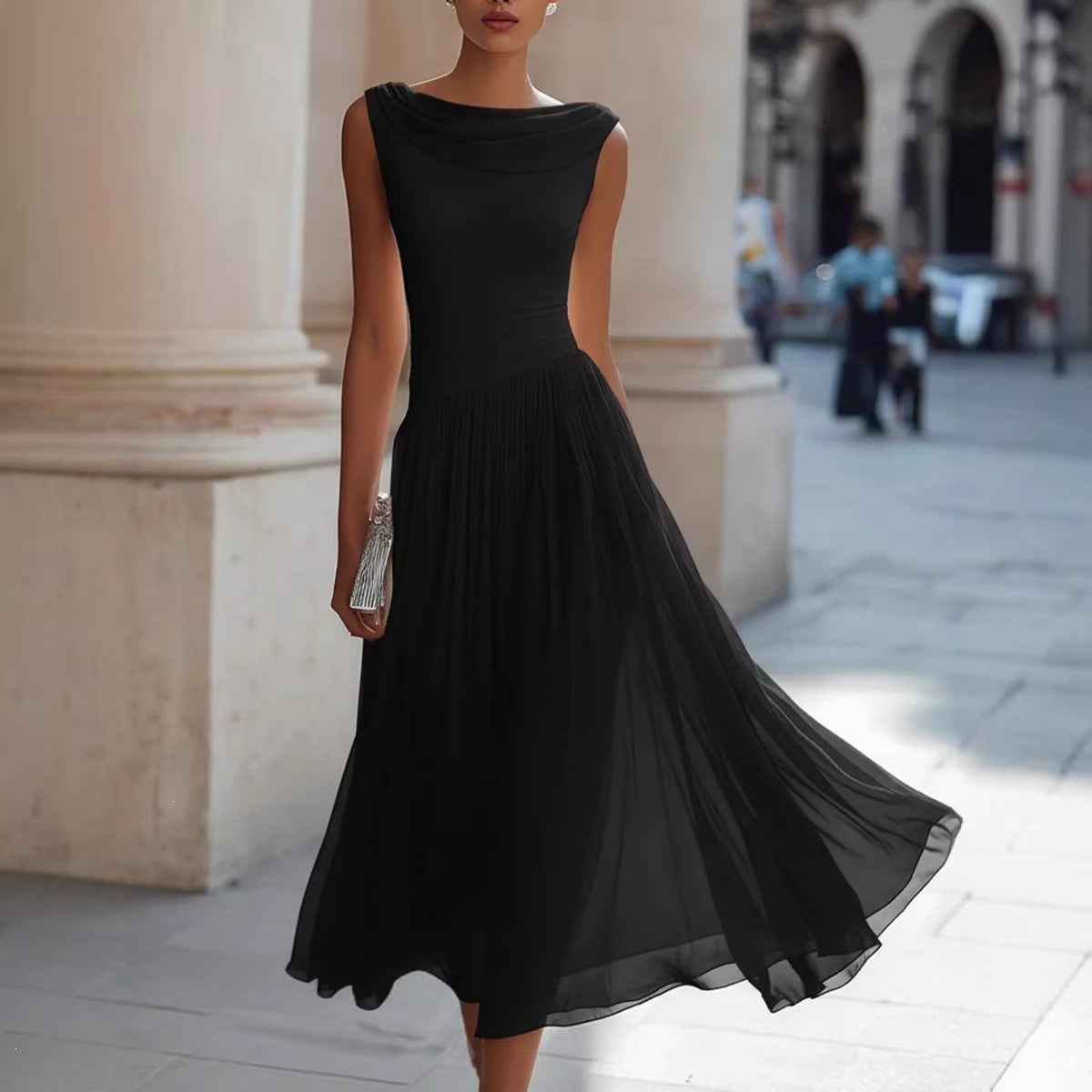 Party Swing-Neck Dress