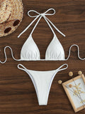 Lace-Up Bikini Swimsuit for Women