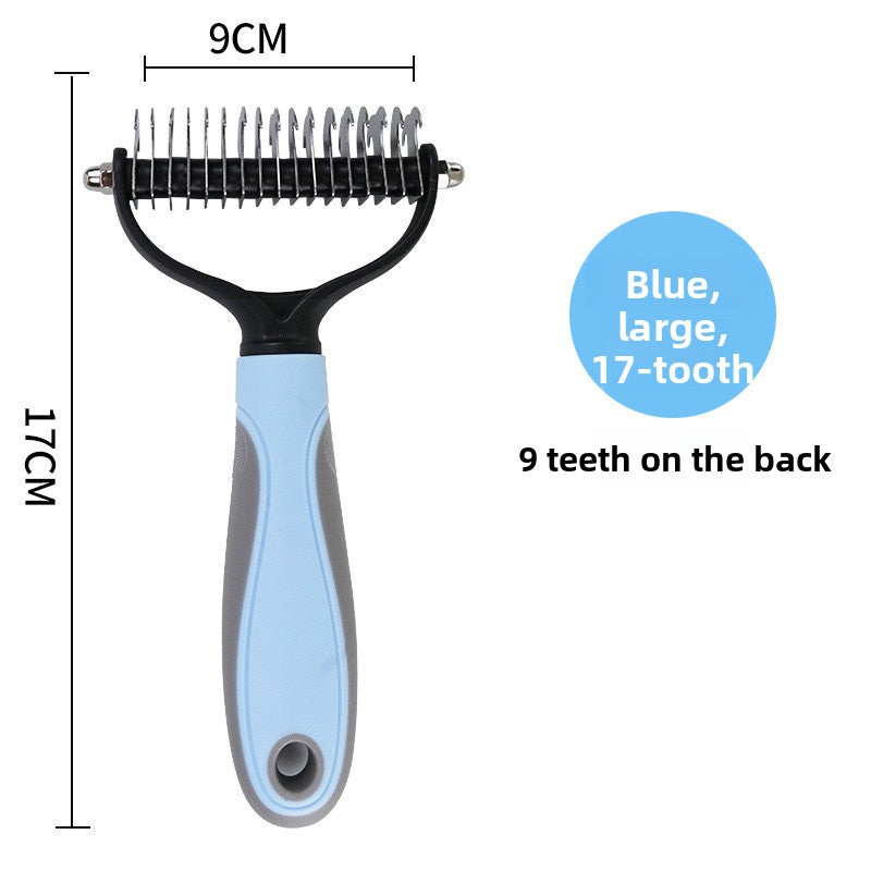 Double-Sided Pet Detangling and Thinning Comb