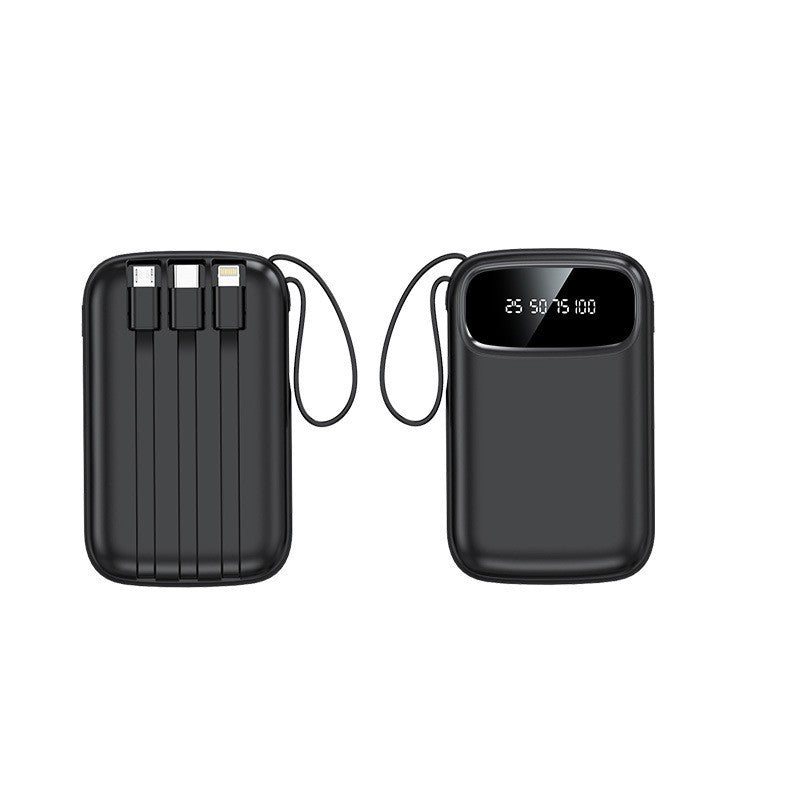 20000mAh Portable Power Bank with Built-in Cable